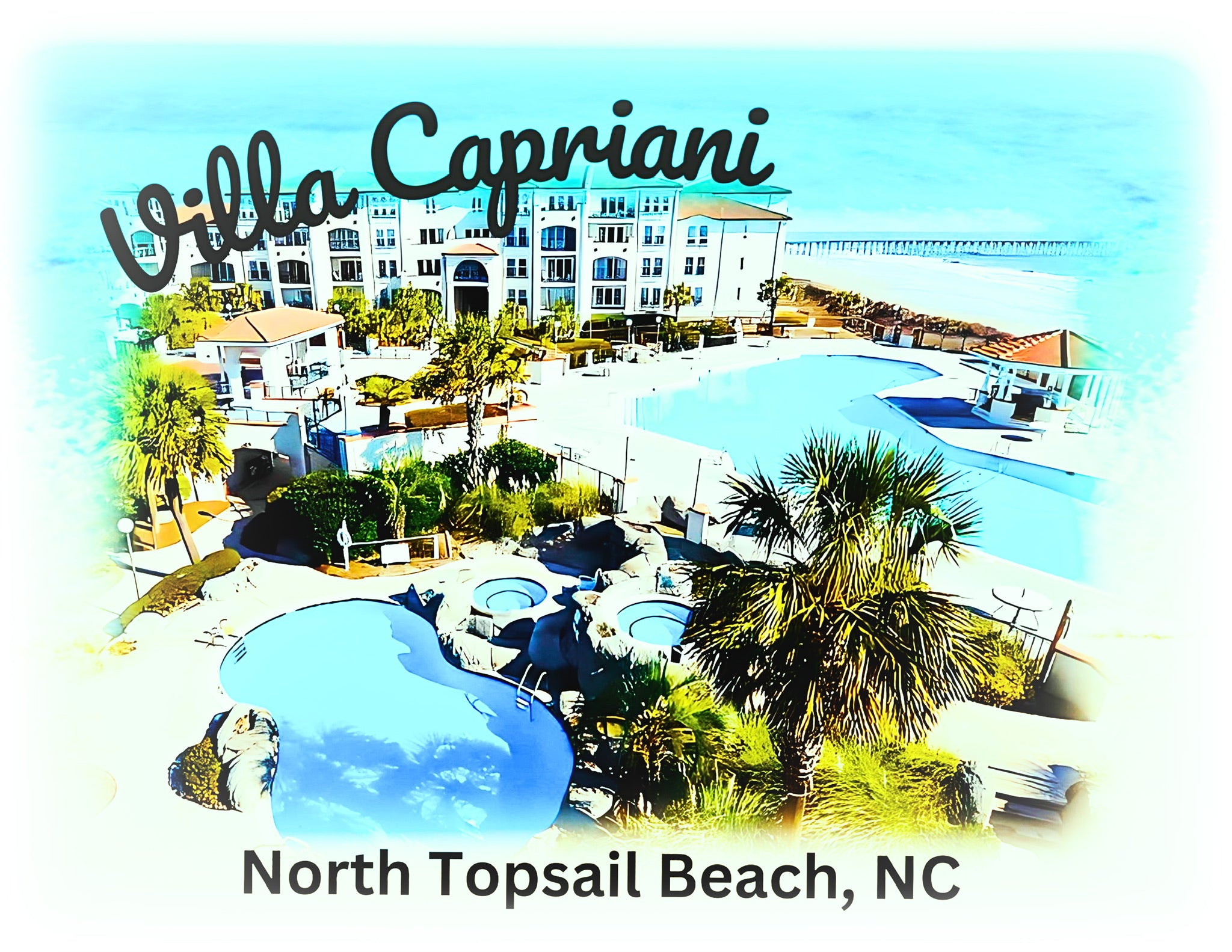 🎨Villa Capriani North Topsail Beach Condos Digital Art Package💛