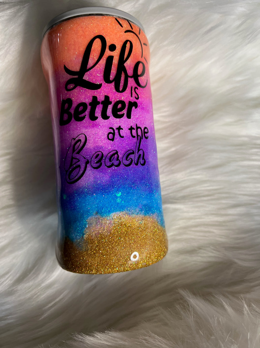 🥤Rainbow Beach Paradise Tumbler 💜