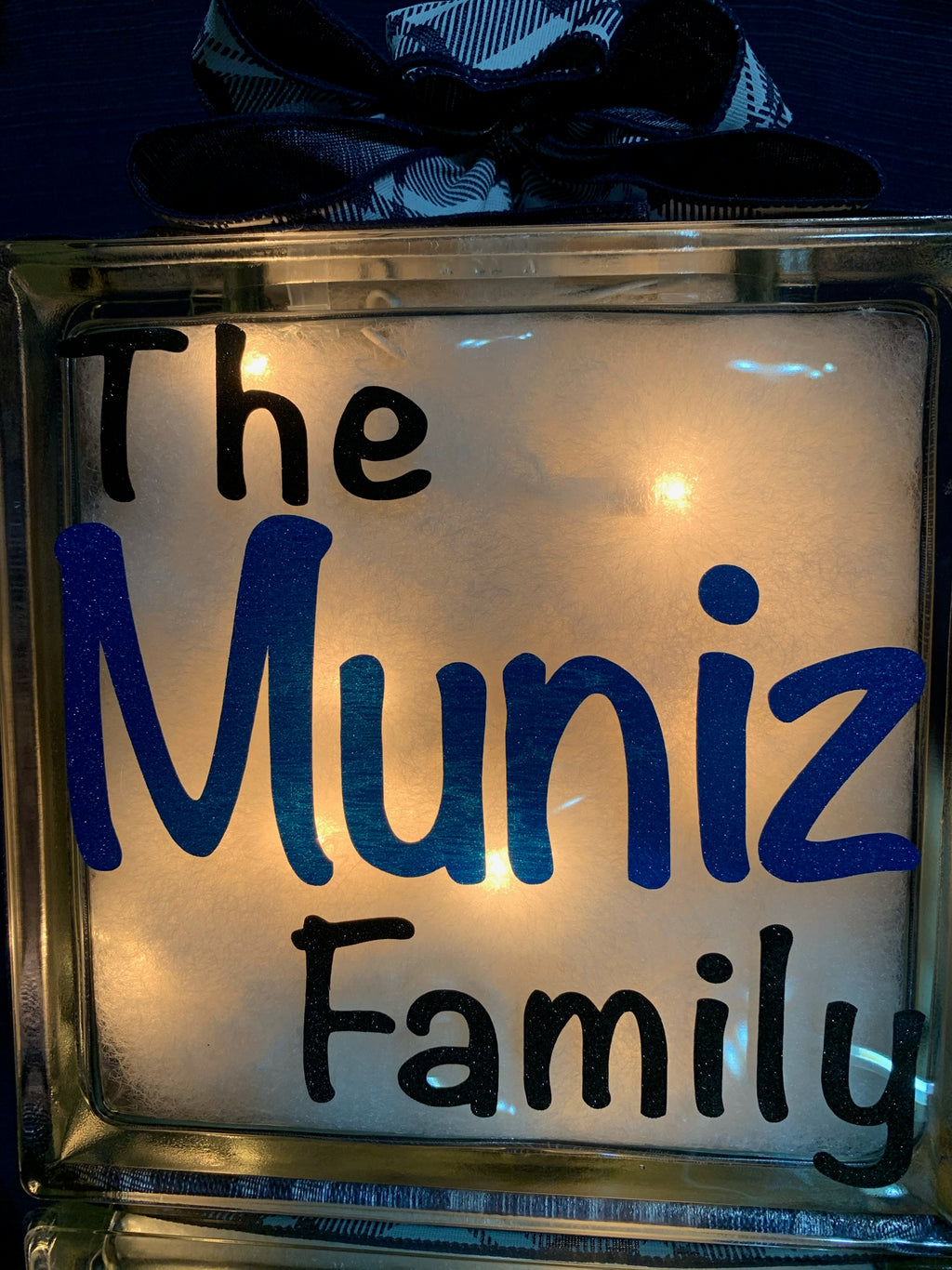 🏡Some Call it Chaos We Call it Family Glass Block 🩵