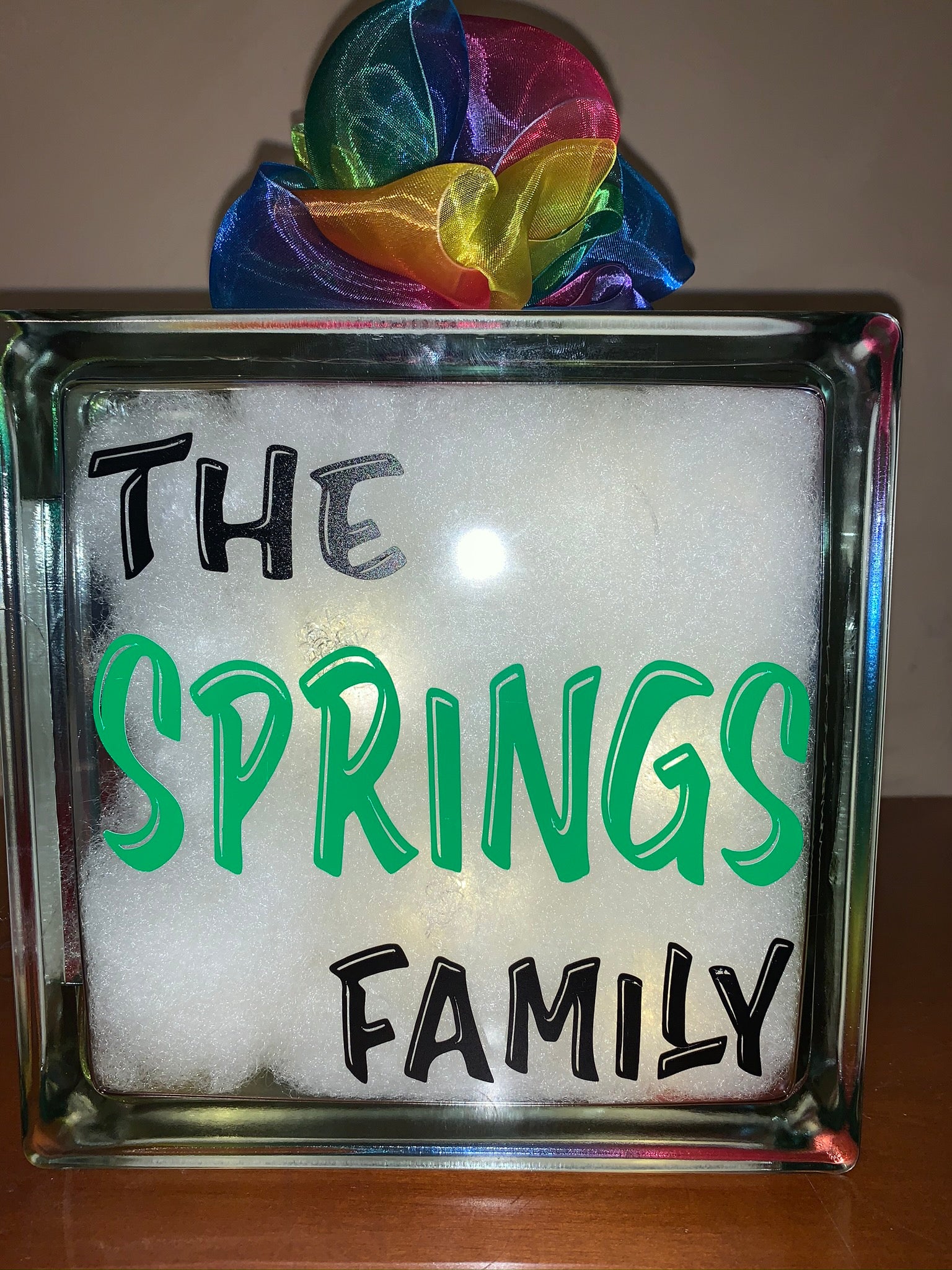 🏡Everyone has a Story Welcome to Ours Glass Block💚