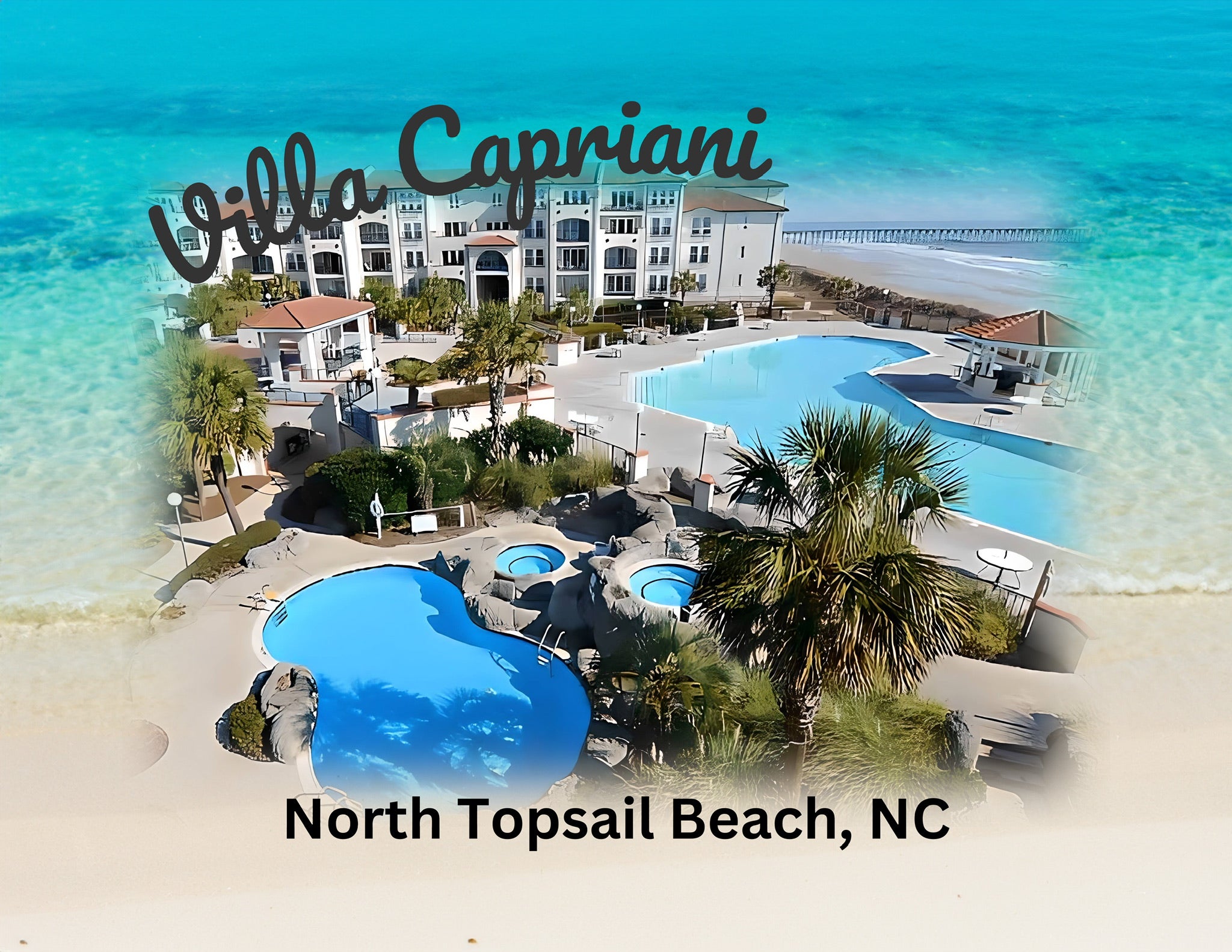 🎨Villa Capriani North Topsail Beach Condos Digital Art Package💛