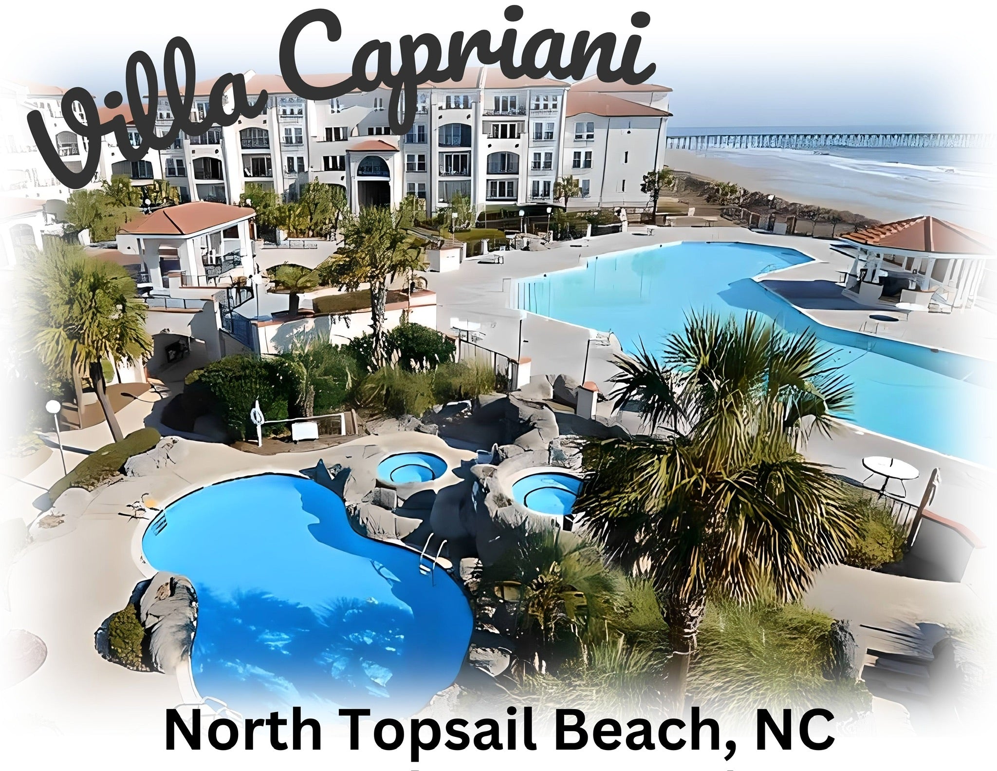 🎨Villa Capriani North Topsail Beach Condos Digital Art Package💛