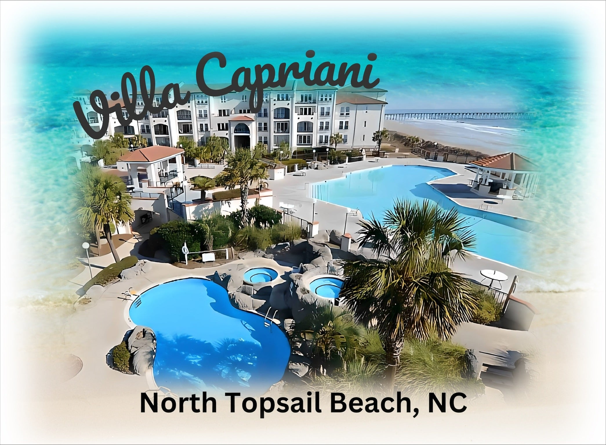 🎨Villa Capriani North Topsail Beach Condos Digital Art Package💛