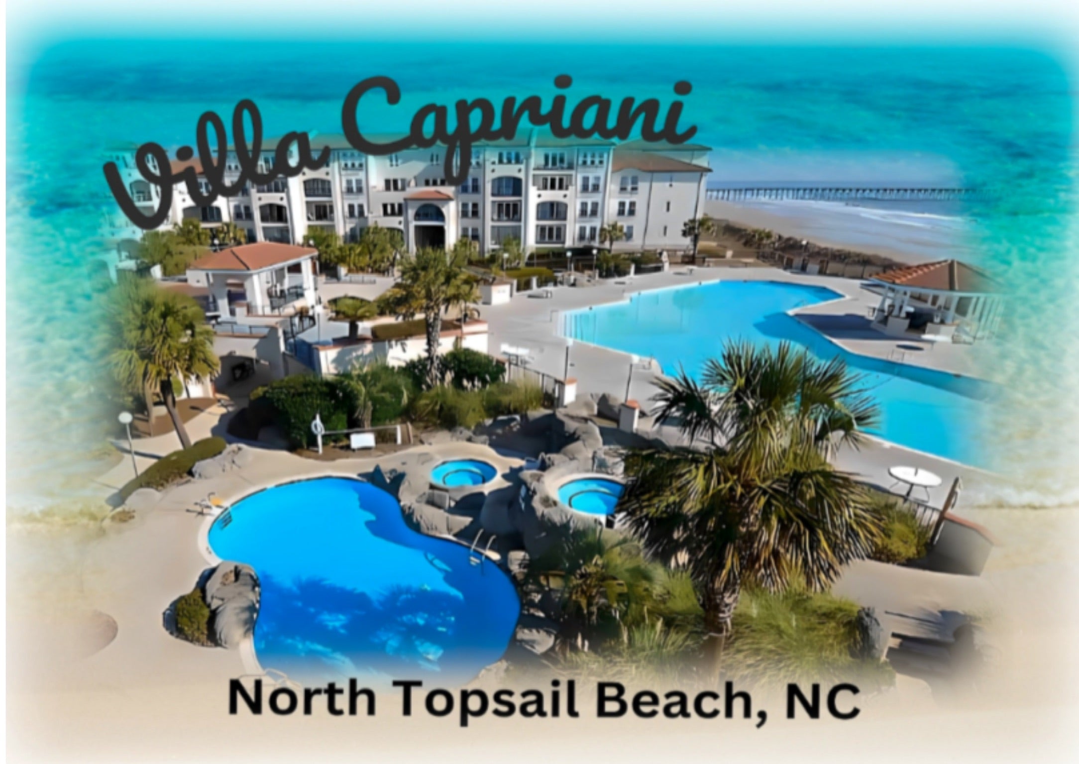 🎨Villa Capriani North Topsail Beach Condos Digital Art Package💛