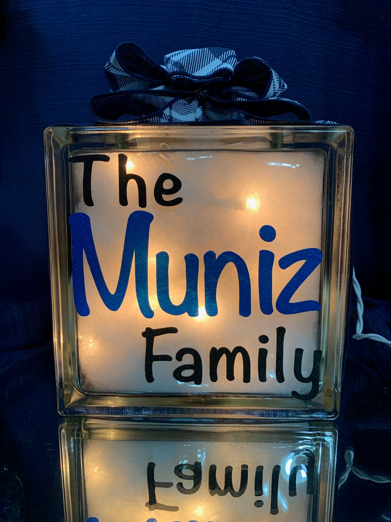 🏡Some Call it Chaos We Call it Family Glass Block 🩵