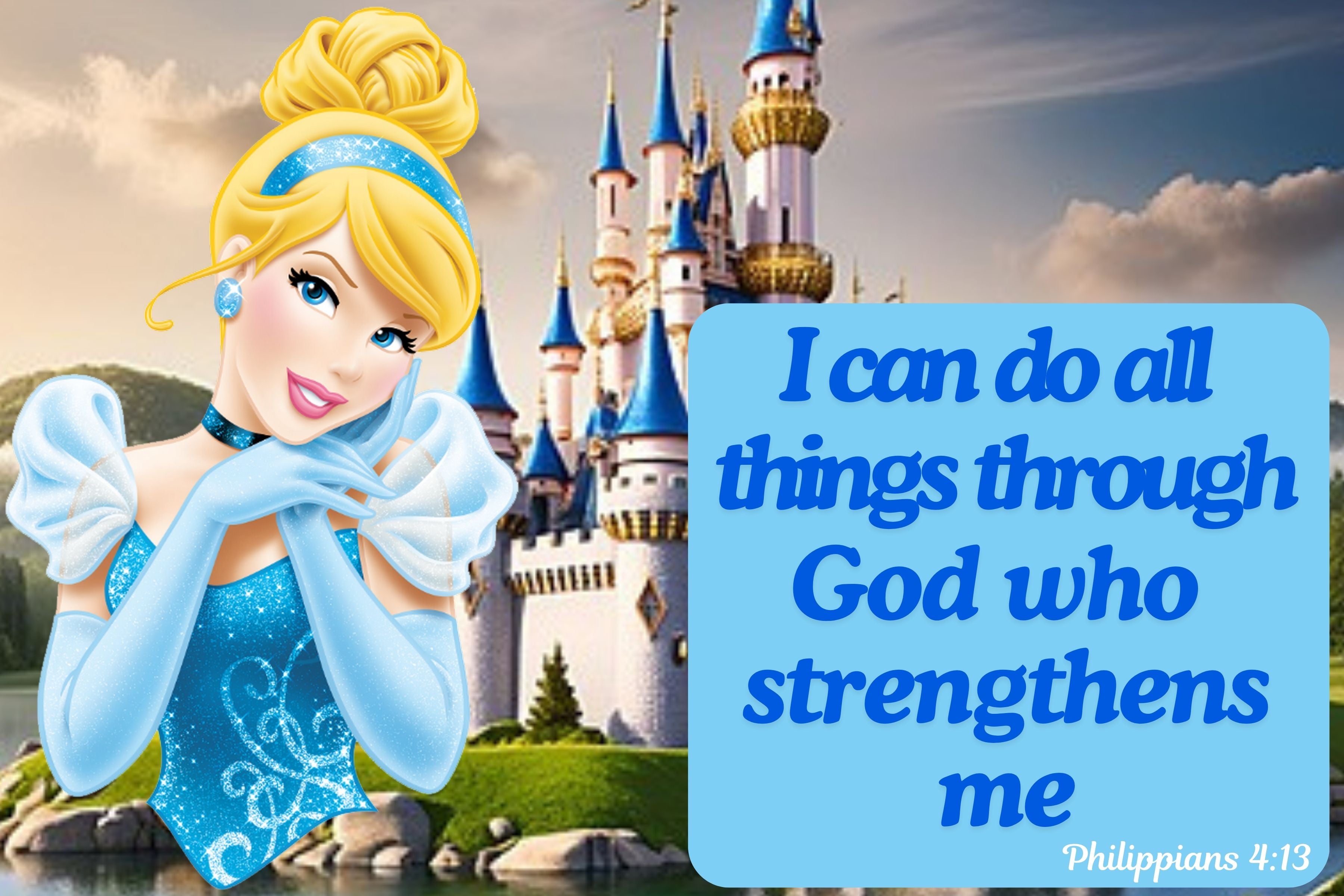 🎨Princess Christian Castle Quotes Digital Art💛
