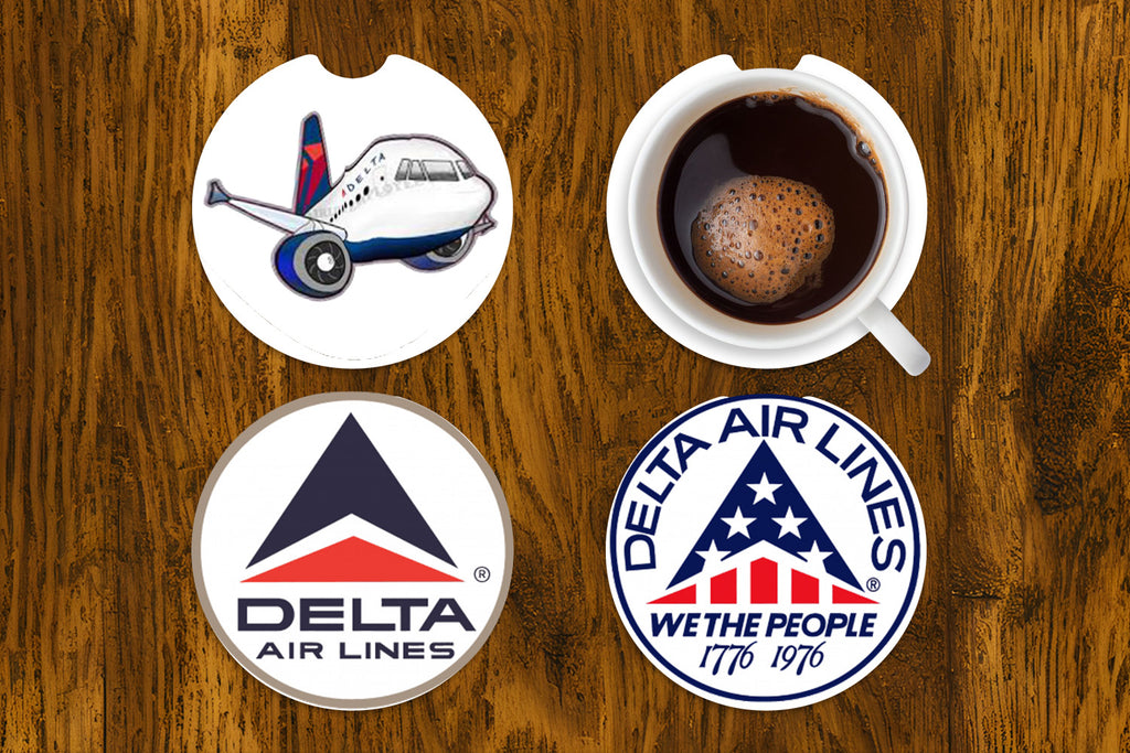 🏡Delta Airlines Car Coasters Set of 2