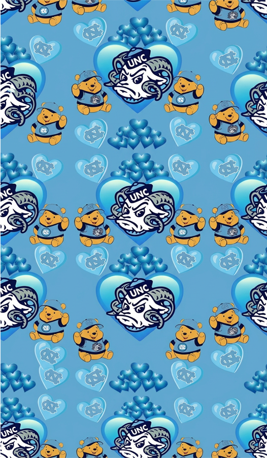 📱University of North Carolina UNC & Disney Winnie the Pooh Digital Art🩷