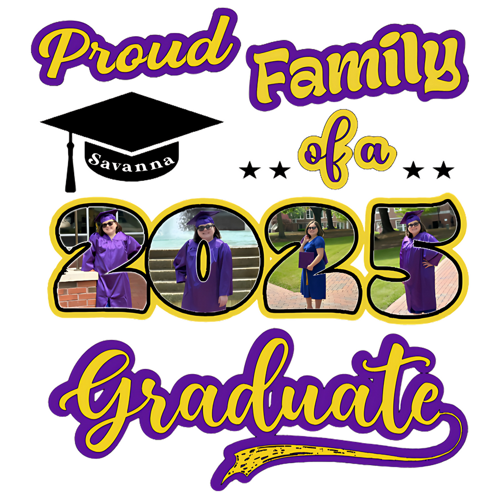 🎨Proud Photo Graduation Family Digital Art 💜
