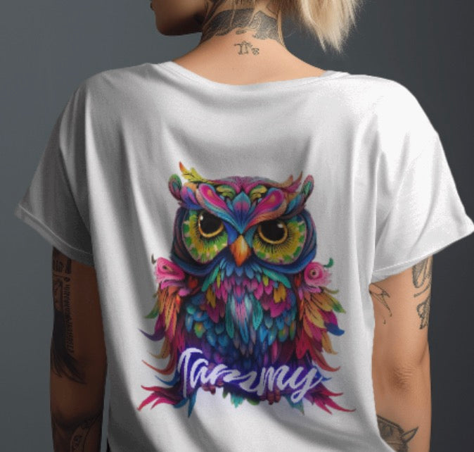 🎨Rainbow Owl Digital Art💜