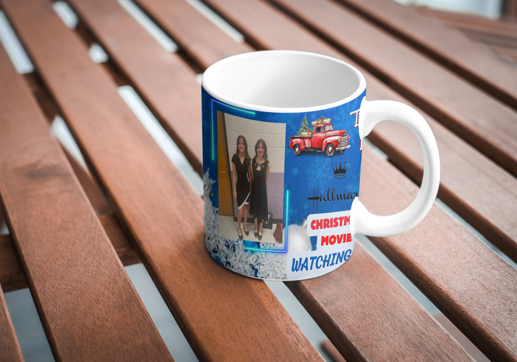 🪂🌻☕Christmas Movie Watching Mug 🌻