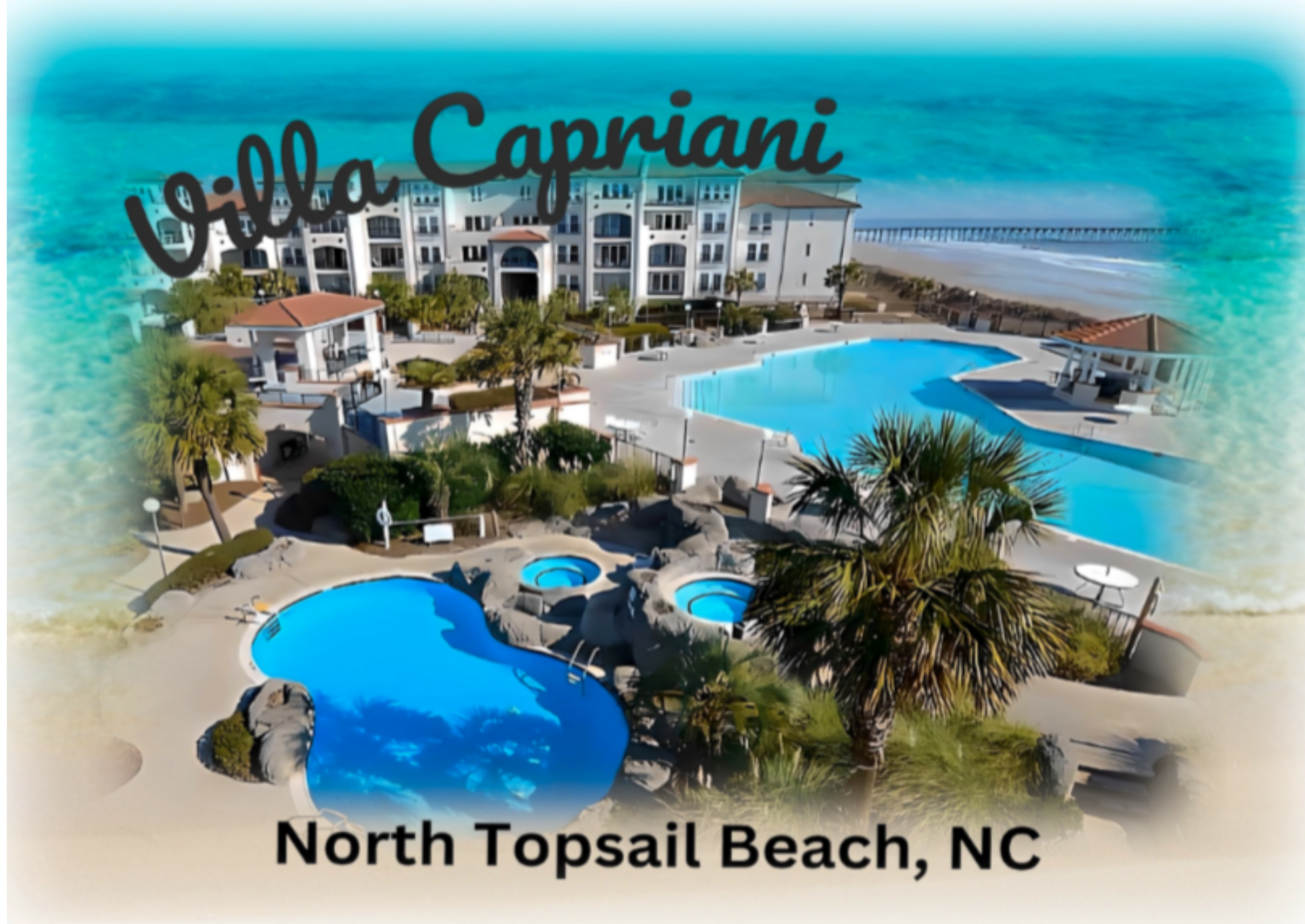 🎨Villa Capriani North Topsail Beach Condos Digital Art Package💛