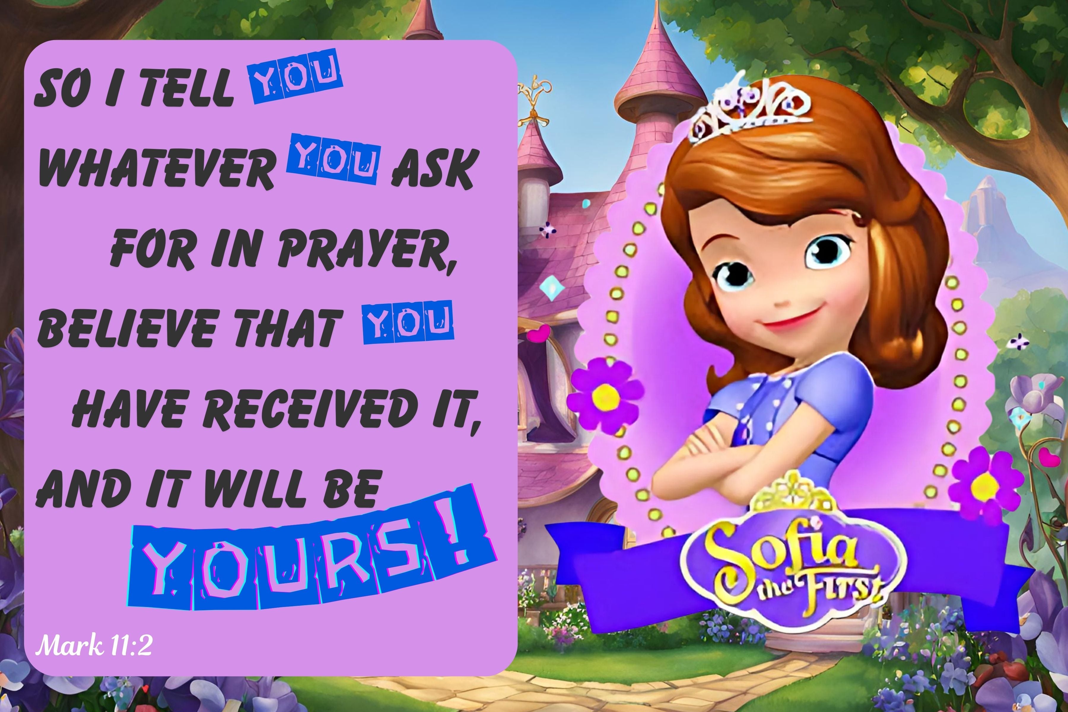 🎨Princess Christian Castle Quotes Digital Art💛
