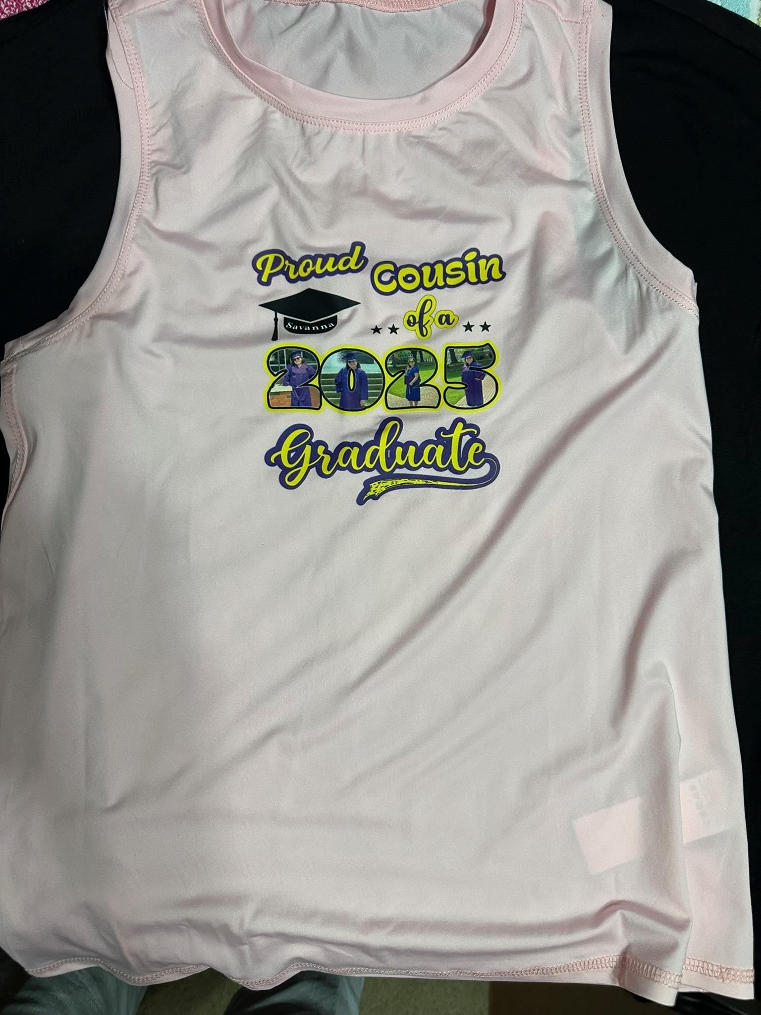 💯Personalized Proud Photo Graduation Family T-Shirt/Sweatshirt: Custom Name & School Clothing