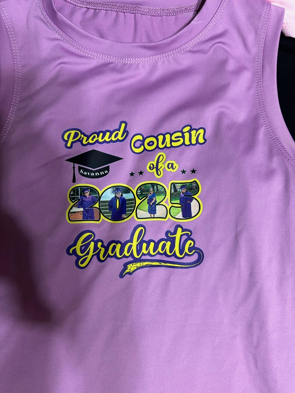 💯Personalized Proud Photo Graduation Family T-Shirt/Sweatshirt: Custom Name & School Clothing